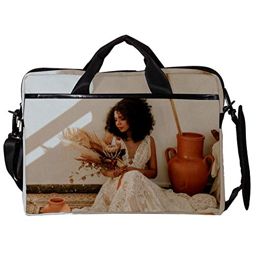 Bolso bandolera para portátil de 14" a 15.4" con diseño artístico ideal para la oficina