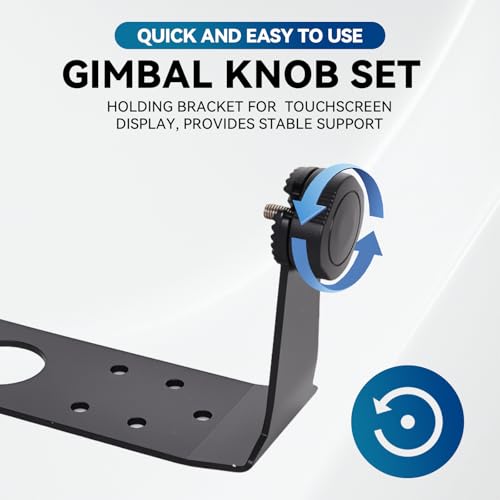 000-11020-001 Gimbal Bracket with Knobs Fits Lowrance 9” HDS Gen2 Touch, 9” HDS Gen3, 9” HDS Carbon, 9” Elite-Ti, 9” Hook, 9” Elite-HDI-Chirp,not fit an Elite 9 FS or HDS-9 Live by BROQIXIN - Image 6