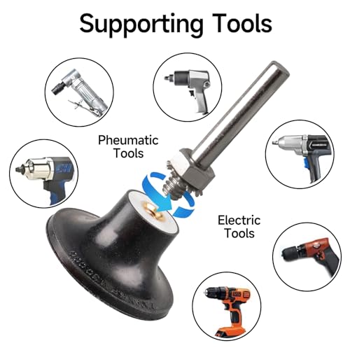 Shineboc 30 Stück CSD Scheibe Schleifscheibe 50mm Schleifaufsatz für Akkuschrauber Schleifen für Dremel, Reinigungsscheibe Set für Bohrmaschine von Farbe, Rost, Oxidation Reinigen & Entfernen