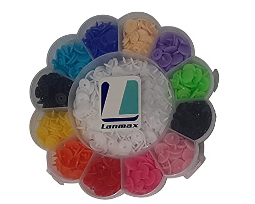 Botão Pressão Plástico Nº 12 Colorido 180 Botões Costura Artesanato