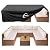 Kipiea Patio Furniture Covers Waterproof Winter, Heavy-Duty Outdoor Furniture Set Covers for Table Chairs, Anti-UV, No Tears or Fading (110" L x 84" W x 28" H)