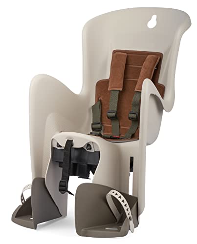 Kindersitz Hinten POLISPORT Bilby Creme/Braun gepäckträgermontage