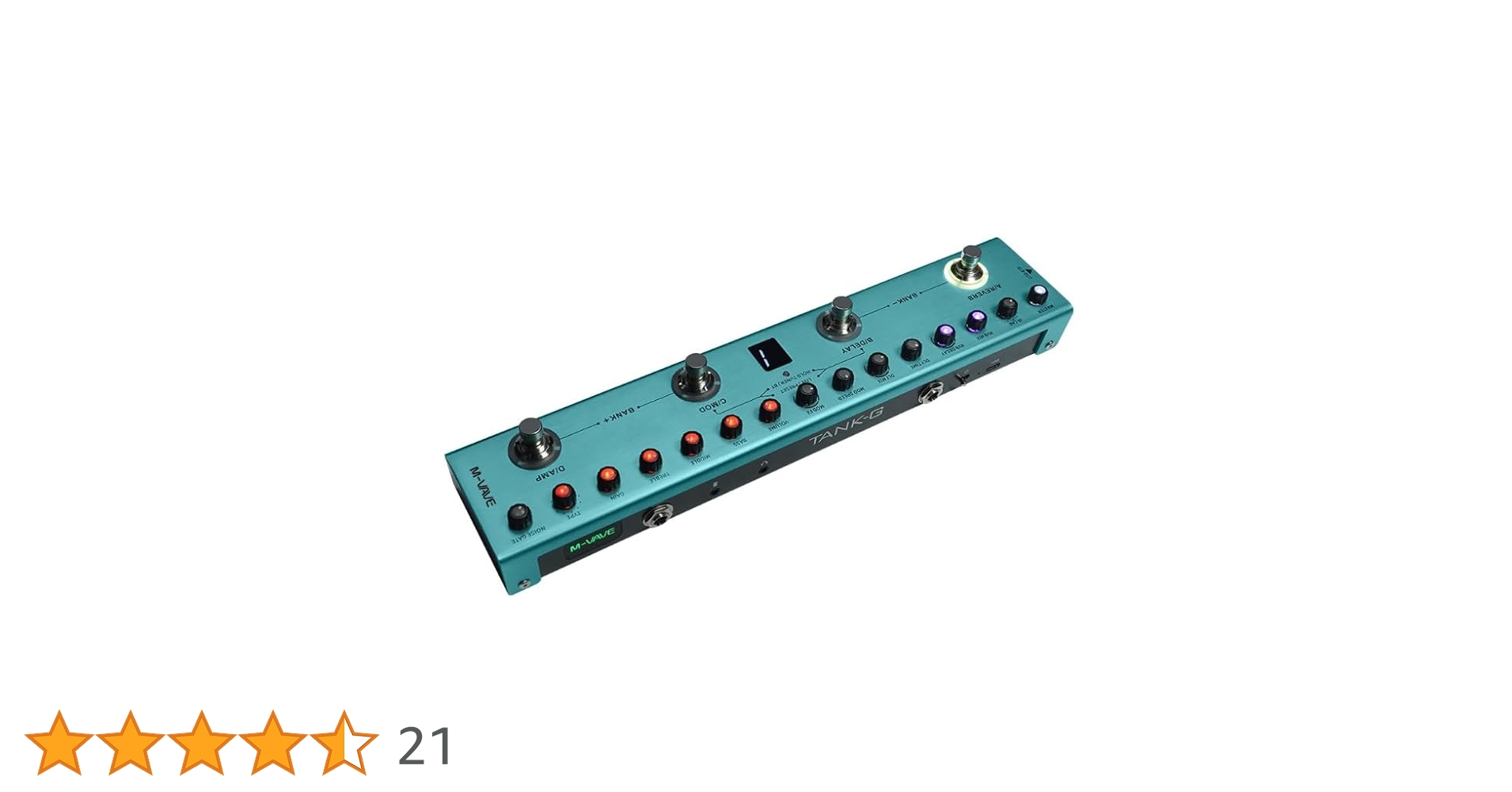 M-VAVE ギターエフェクター 本体 M-VAVE ブラックボックス ギター/ベース AMP モデラー マルチ