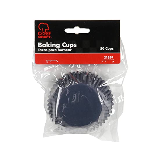 Image of Chef Craft Classic Cupcake Liners, 50 Count, Dark Blue (Pack of 4)