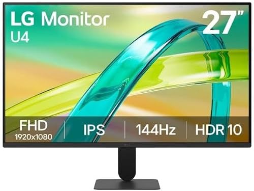 LG 27U411B Monitor 27" Full HD (1920x1080) IPS 144Hz, 1ms…