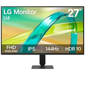 LG Monitor 27U411B-B.AEU | U4-serie (2026) | 27 inch | IPS-paneel 16:9 | FHD 1920 x 1080 | 144Hz | 5ms (GtG) | HDR 10 | sRGB 99%