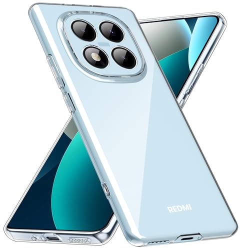 caslord Hülle für Xiaomi Redmi Note 15 Pro 5G (Nicht für 4G) Weiche TPU Transparent Stoßfest Schutzhülle Durchsichtige Kratzfest Handyhülle Case Cover