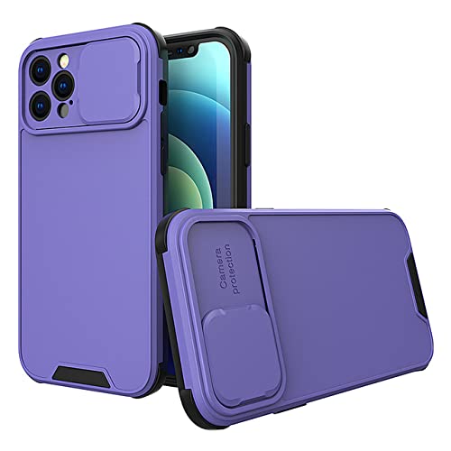 Coque iPhone 13 antichoc silicone rigide violet avec protection objectif