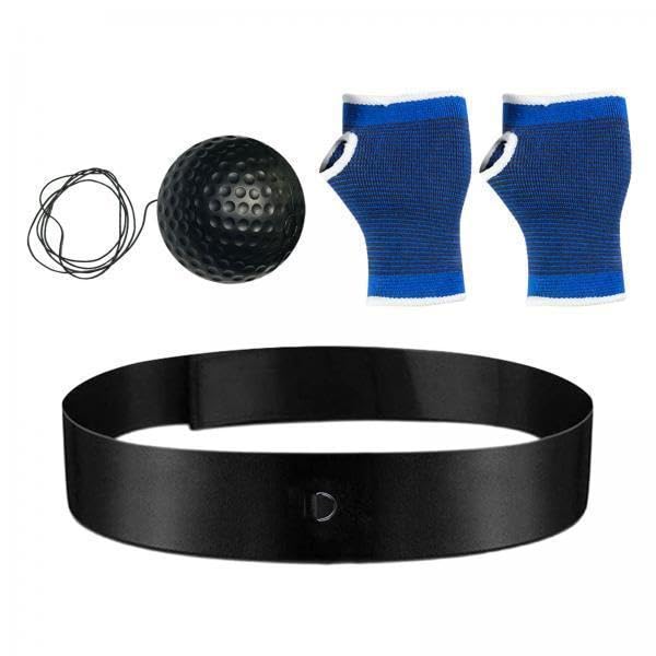 SAZ DEKOR 2xBoxing Reflex Ball Headband Improve Hand Eye Coordination Agility Adjustable Black-image-46