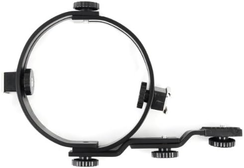 O-Shape Metal Adjustable Twin Flash Bracket for Macro Photography DSLRs