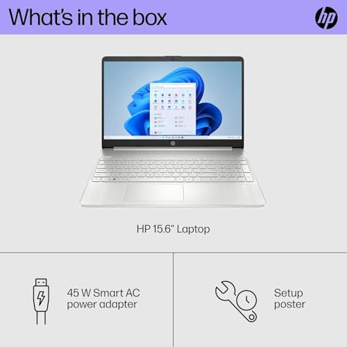 Image of HP 15.6 Inch Student Laptop | Intel Pentium Silver, Quad-Core Processor | 16GB RAM, 1TB SSD | Windows 11 | Thin and Light | 11 HR Battery | Natural Silver | True Vision Cam | Intel UHD Graphics