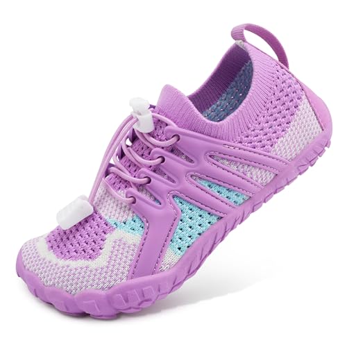 Image of Stelle Water Shoes for Kids Adjustable Laces | Quick Dry Barefoot Non-Slip Shoes with a Roomy Toe Box for Boys and Girls,Beach,Hiking,Toddler to Big Kid