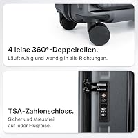Münicase Reisekoffer M 50 cm, Laptopfach, TSA, Businessgrey – Ansicht 7