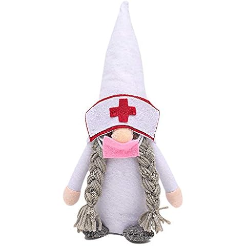 Babigo Handmade Gnome Plush Ornaments for Christmas, Stuffed Toys Holiday Gnome Swedish Tomte Thanks Giving Day Xmas Elf Decoration for Party, Home Decor Cover