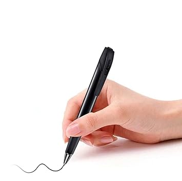 M & V Solutions Portable Black Pen Hidden Camera V8 1080P Audio & Video Recording with Battery Backup of 150 Minutes on Single Charge 32GB Memory Card Included