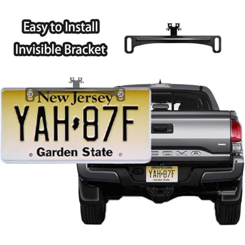 Image of Universal Car Rear View Camera License Plate Bracket,Stainless Steel Backup Camera Mount, Car Trim Removal Tool Kit Rear Camera Mount,Only Installation Holder For Back Up Camera, Fit Most Vehicles