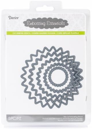 Darice D2014-15 Darice Embossing Essentials Dies-Nesting Scallop Circles 5/Pkg