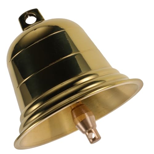 HOMOBABE Campana de Cobre Vintage Colgante de Decoración Interior para Hogar Oficina con Sonido y Resonante