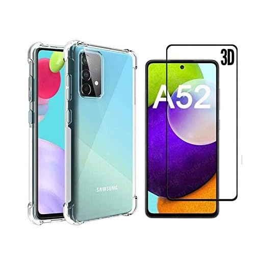 Capa Antishock Reforçada Nas Bordas Samsung A52 Tela 6.5 + 01 Película De Vidro 3D Cobre 100% Tela,