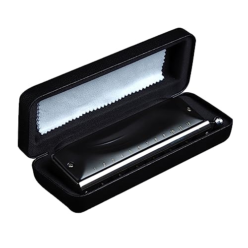 PacuM Harmonica par clé d’instrument Harmonica chromatique 12 trous Couvercle en laiton Plaques d’anche Anches en bronze phosphoreux Instruments de musique professionnels Harmonica - Les Beatles, Paul McCartney, John Lennon, RIngo Starr, George Harrison PacuM Harmonica par clé d'instrument Harmonica chromatique 12 trous Couvercle en laiton Plaques d'anche Anches en bronze phosphoreux Instruments de musique professionnels Harmonica