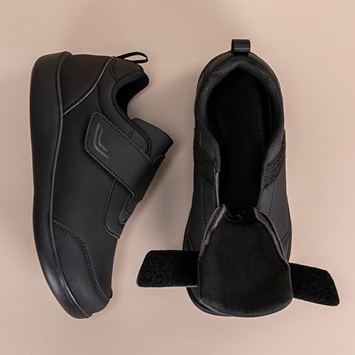 Chaussures en cuir synthétique uni légères et confortables