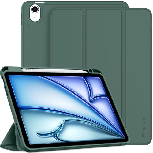 Ya en manzanajugosa.com: EasyAcc Funda Compatible con iPad Air 11 Pulgadas M4/M3/M2 (2026/2025/2024), iPad Air 5/4 (10,9 Pulgadas, Modelo 2022/2020, 5a/4a Generación), Funda de Piel Ultrafina TPU Soft Case,Verde Noche