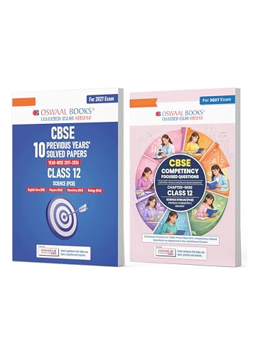 Oswaal CBSE 10 Years' Solved Papers and Competency Focused Questi...