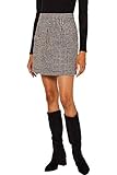Mit Stretchanteil ESPRIT Damen 129EE1D012 Rock, Black, Standard