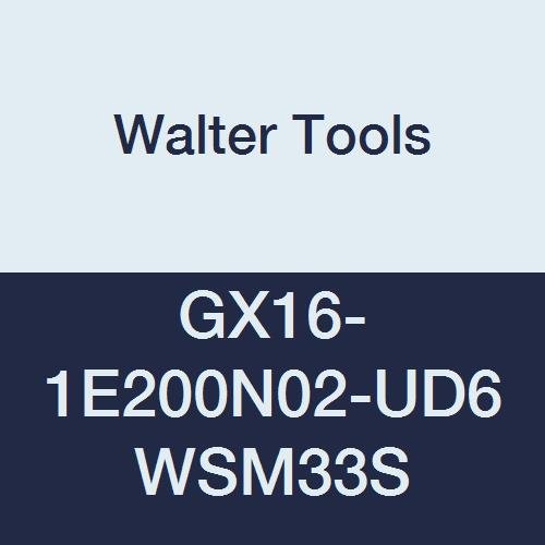 GX16-1E200N02-UD6 WSM33S Carbide Tiger-Tec Grooving Indexable Turning Insert, 0.008" Corner Radius (Pack of 10)