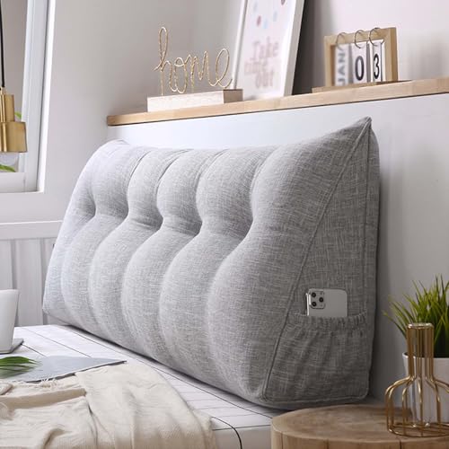 Coussin de tête de lit triangulaire anti mal de dos pour canapé et lit double
