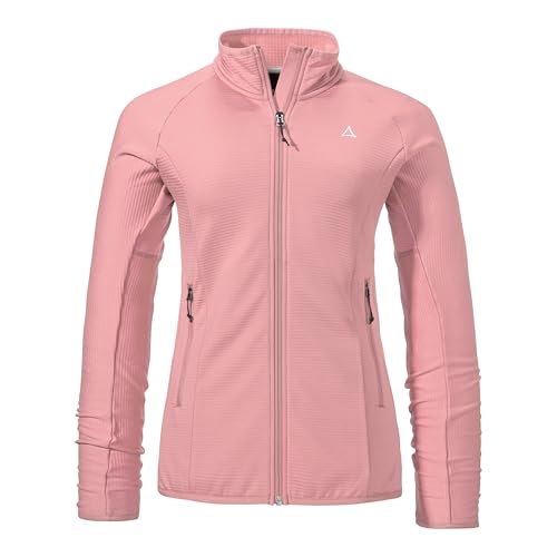 Schöffel Damen Fleece Jk Style Cascata WMS, Fleecejacke dünn & leicht mit Stehkragen, wärmende Outdoorjacke aus 2-Wege-Stretch mit 2 Außentaschen