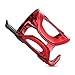 Flaschenhalter Fahrrad,MoreChioce Universal Carbon Fiber Schnellverschluss Stark Wasserflaschenhalter Getränkehalter Fahrrad für Cup Halter Fahrrad, Rollstuhl, Kinderwagen,Schwarz Rot