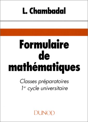 Formulaire de mathématiques