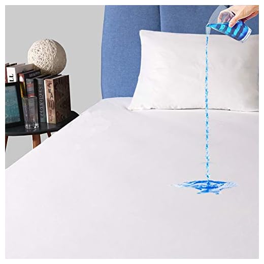 King Size Waterproof Mattress Protector, Premium Breathable Mattress Cover, Safe Fitted Bed Cover