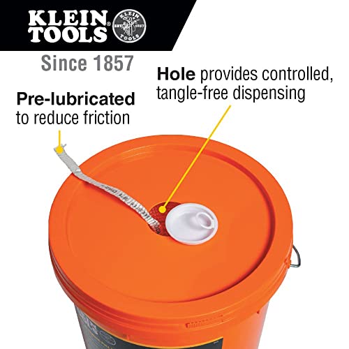 Klein Tools 50122 Conduit Measuring Pull Tape For Heavy-Duty Cable And Wire Pulling, 1250-Pound X 2000-Foot Long #TOP7