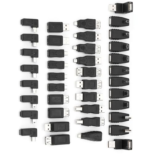 Kit de herramientas USB 2.0 para organizar cables de oficina con 40 convertidores en ángulo