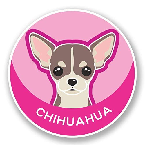 Chihuahua Cartoon Dog Round Metal 0.75" Lapel Pin Hat Shirt Pin Tie Tack Pinback2