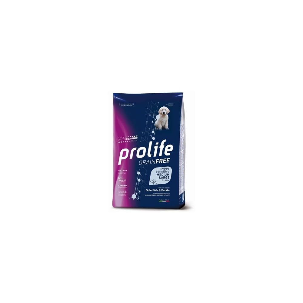 PROLIFE Grain Free Sensitive Puppy Medium/Large z solą i ziemniakami 10 kg