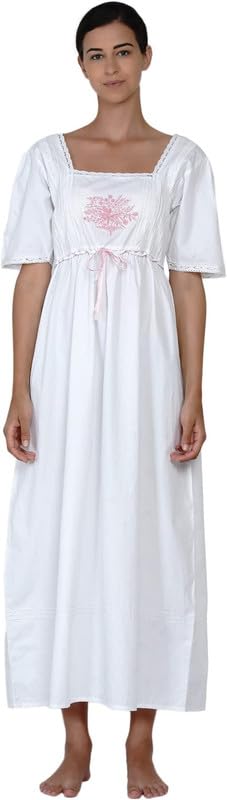 Chemise de nuit Past Times en coton respirant et manches courtes légères