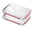 ‎Clear with Red Latches