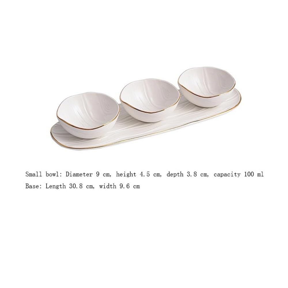 Salseras Vajilla for ensalada de frutos secos 3 piezas