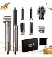 Hair Dryer Brush, Blow Dryer Brush with attachments 110000 RPM Curly Twist 6 in 1 Multistyler, Pr...