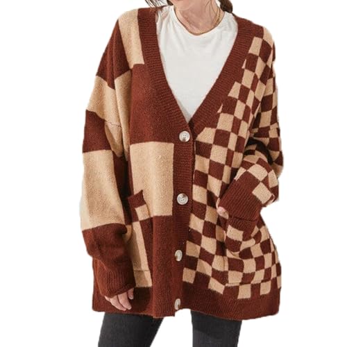 トップス SON OF THE CHEESE Bulky Check Cardigan 414ABTs1sbL.jpg