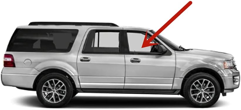 Passenger Right Side Front Door Glass Door Window Compatible with Ford Expedition/Lincoln Navigator 2007-2017 Models