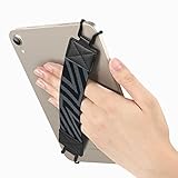 タブレットバンド Dadanism タブレット ハンドストラップ タブレット用ハンドバンド シリコンフック タブレットホルダー 片手持ち 落下防止 簡単脱着 6-8インチ対応 対応-iPad Mini 6/5/4/3/2/1、kindle 2022、kindle paperwhite 2021&2018、Fire7 2022&2019、Fire HD 8 & 8 Plus ブラック
