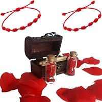 Odiseo Regalo Romantico para Parejas. Pulseras Parejas hilo rojo