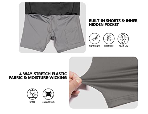 Little Donkey Andy Women's Wrap Skorts Skirts With Pocket For Woman Girls High Waisted Aesthetic Running Sports Yoga Tennis Shorts Black L #TOP3