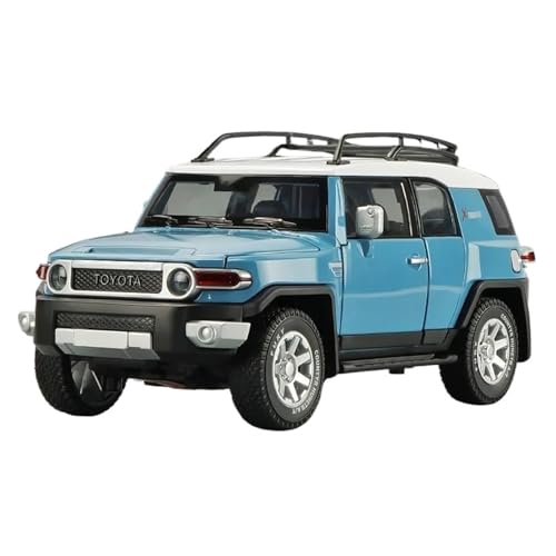 Modelo a escala 1:24 Toyota FJ Cruiser metal azul miniatura 1