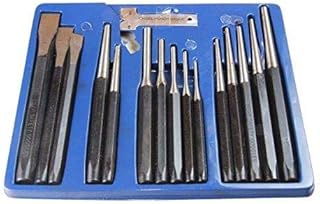 US PRO b2071 16pc Punch & Chisel Set, Black