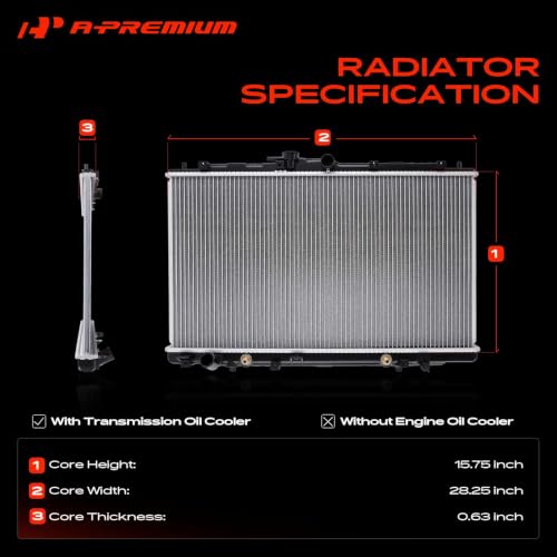 A-Premium Engine Coolant Radiator Assembly with Transmission Oil Cooler by A-Premium - Used condition - Image 3